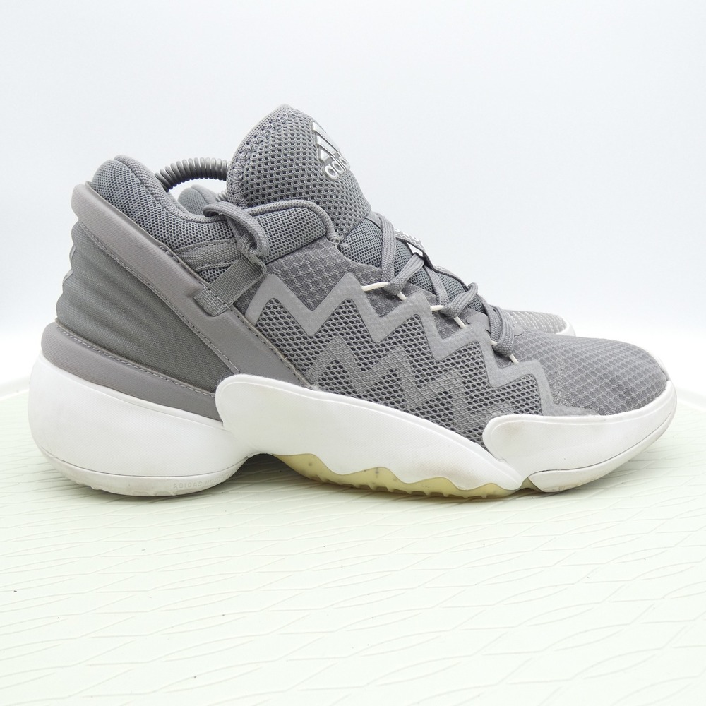Adidas DON Issue 2 Grey White Basketball Shoes Mens 7.5 FW8515 Donovan Mitchell